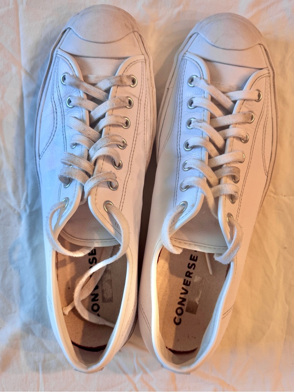 Converse - Jack Purcell 'White' size 12M 13.5W - Picture 3 of 10